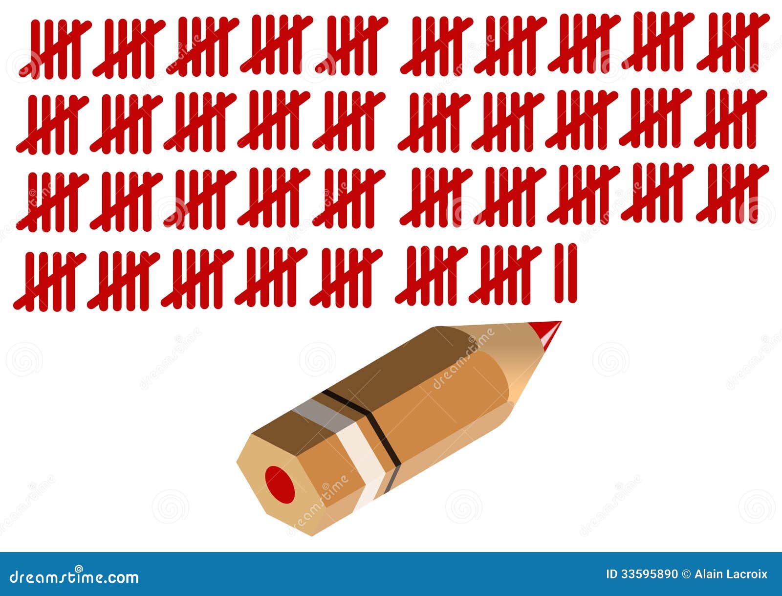 counting stock illustration illustration of lines list 33595890 stock counting