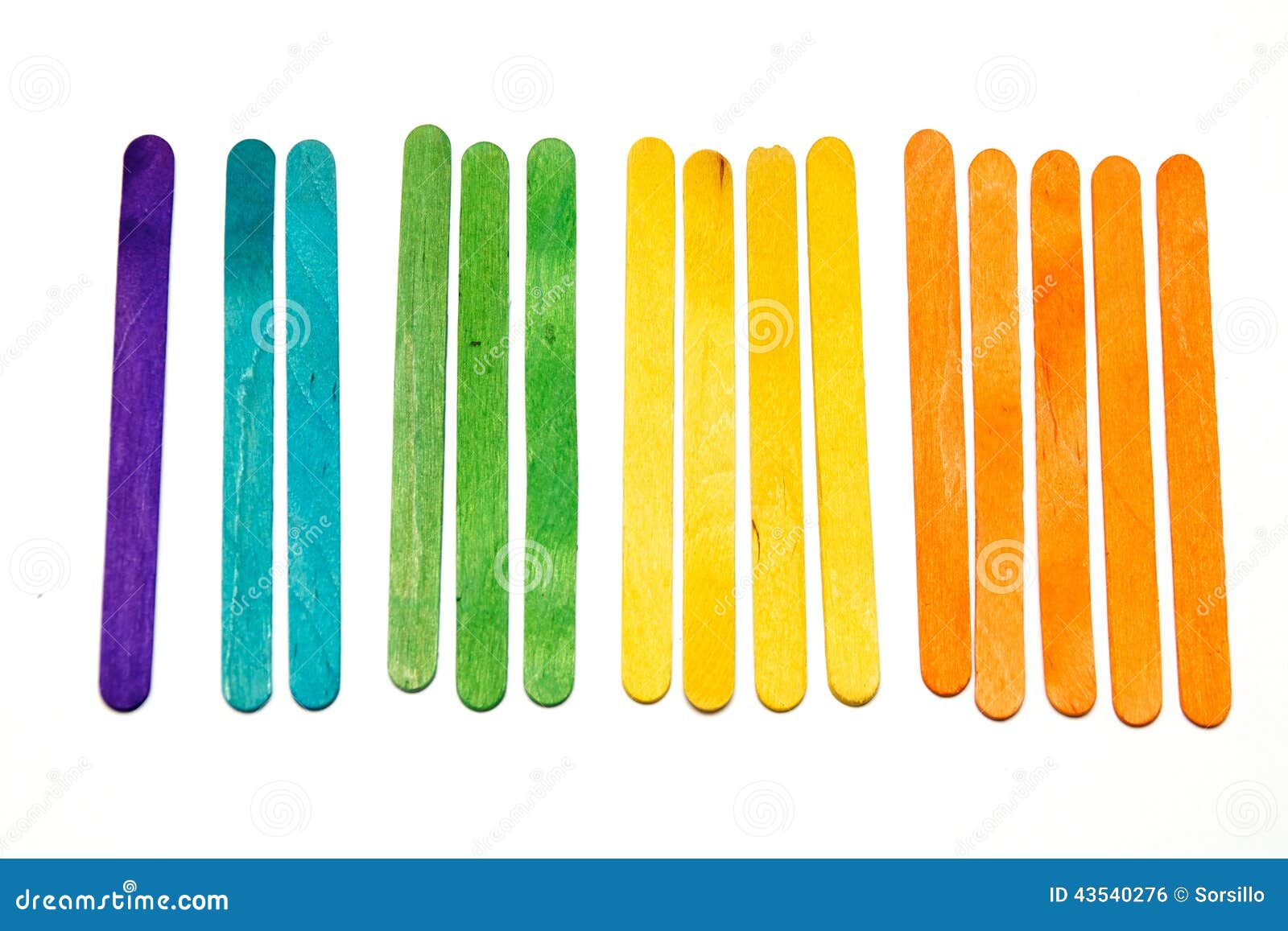 Premium Photo  Close-up of colorful popsicle sticks against white