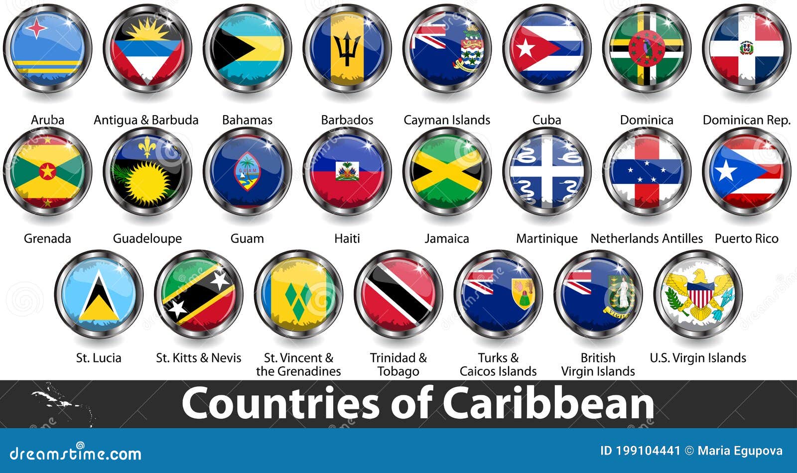 Countries of Caribbean stock vector. Illustration of bahamas 199104441