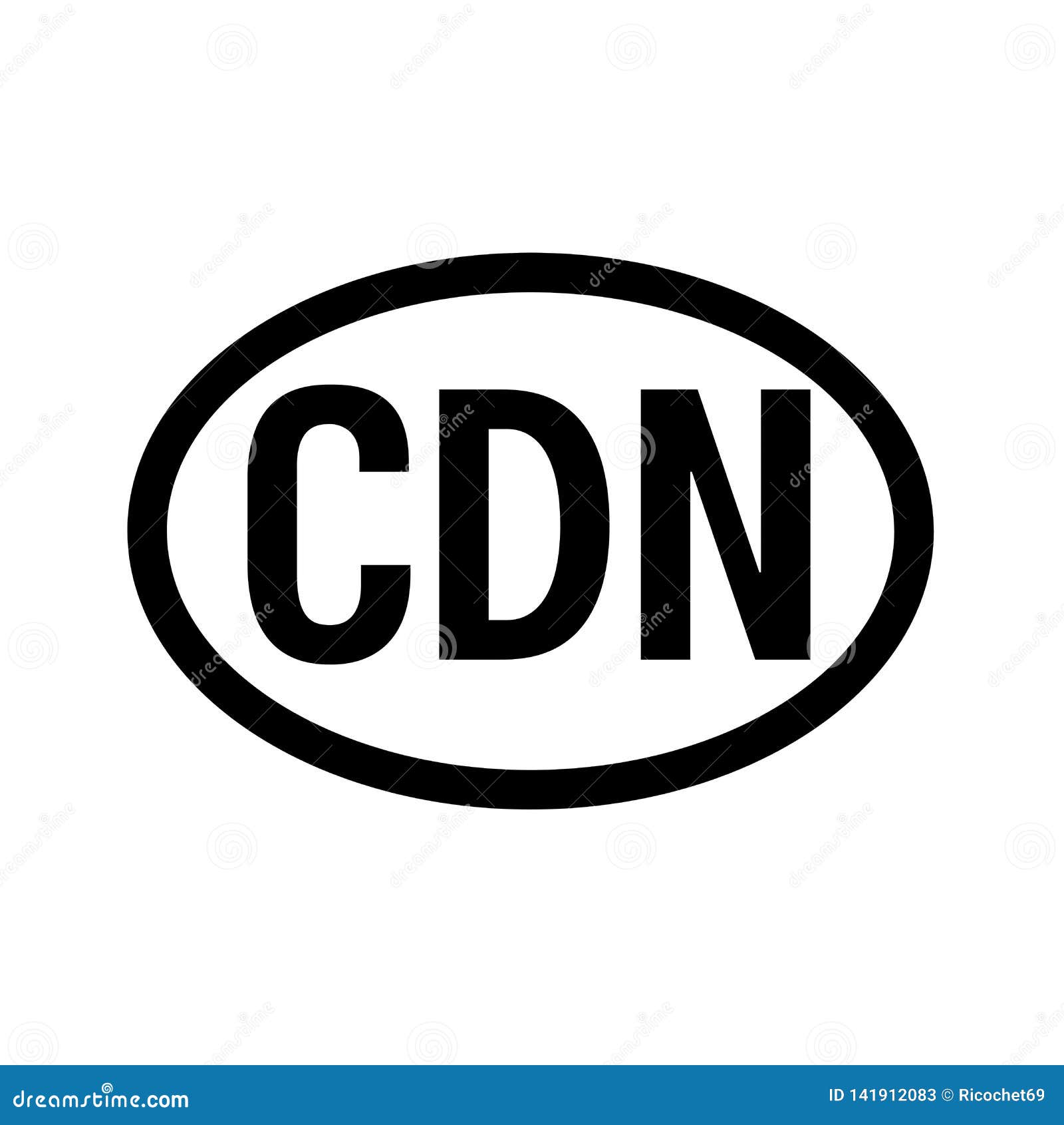 Country Code Vehicle Registration Canada Stock Illustration