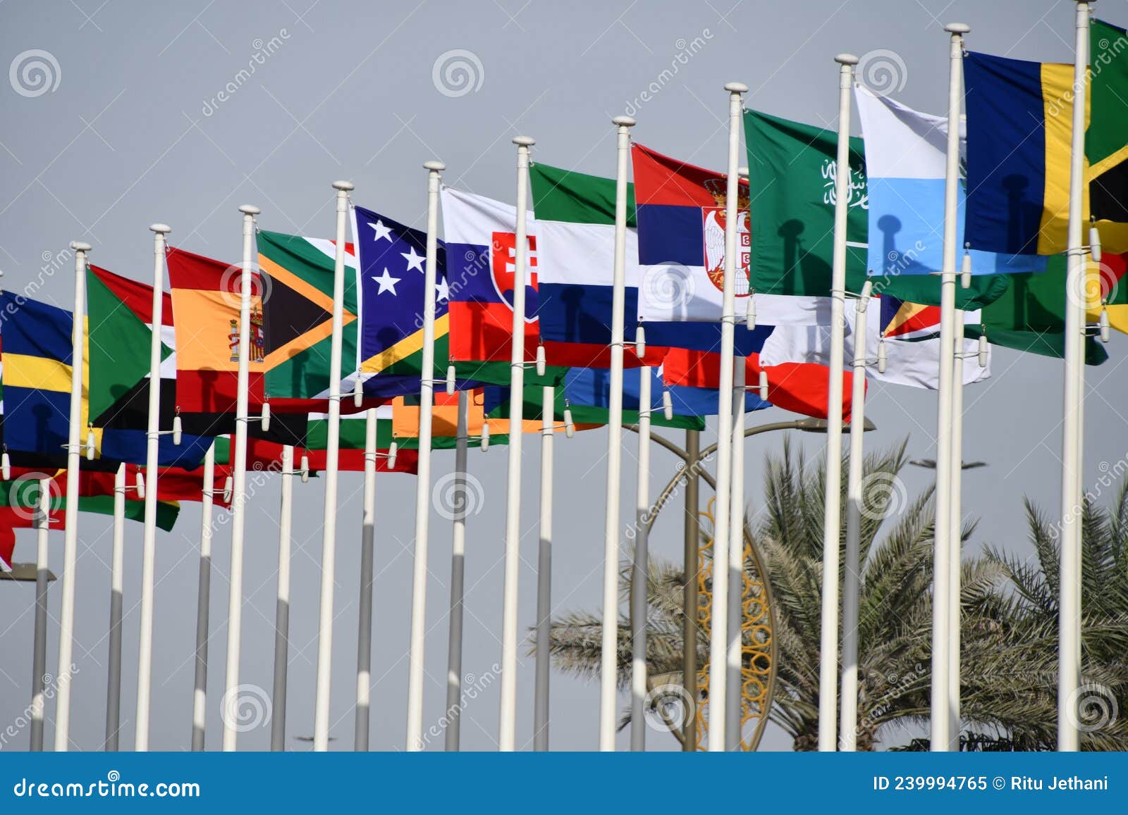 Country Flags at Expo 2020 in Dubai, UAE Stock Image Image of dubai