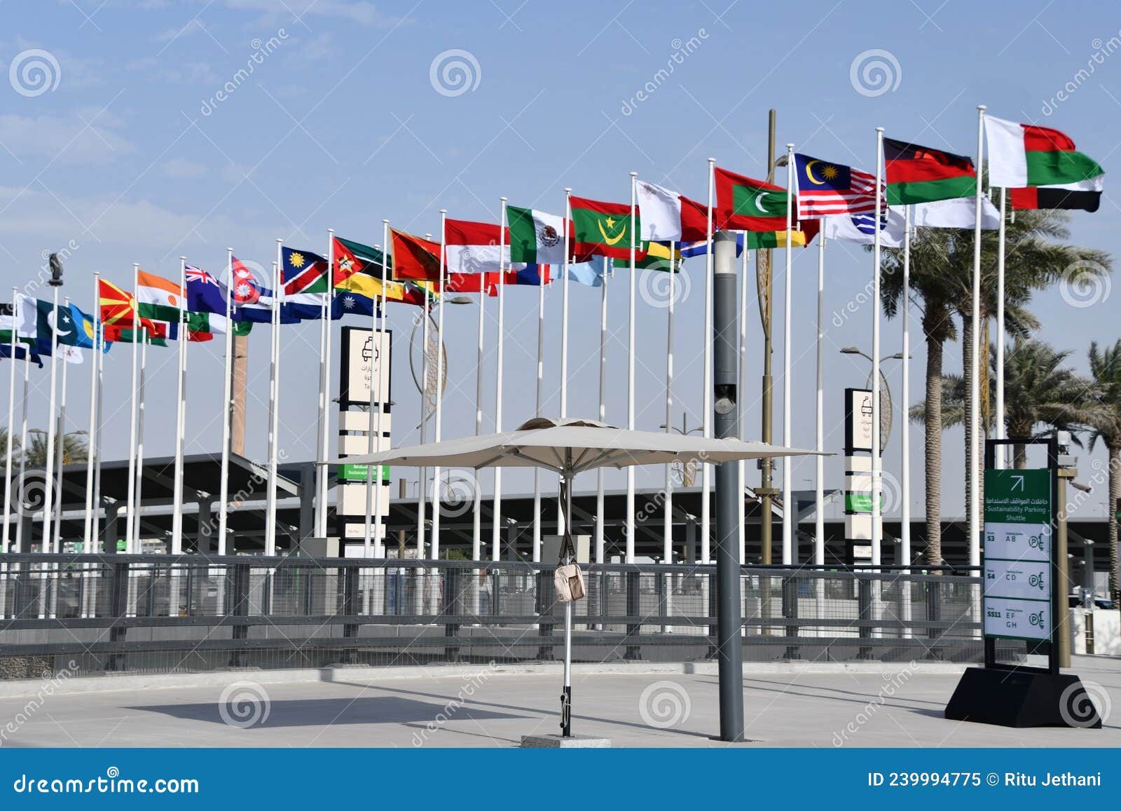 Country Flags at Expo 2020 in Dubai, UAE Editorial Image Image of