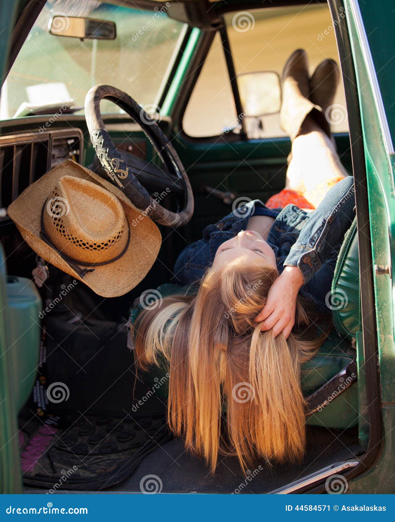 Country Girl In Old Truck Stock Photo Image 44584571 Country Girl In Old Truck Stock Photo Image 44584571