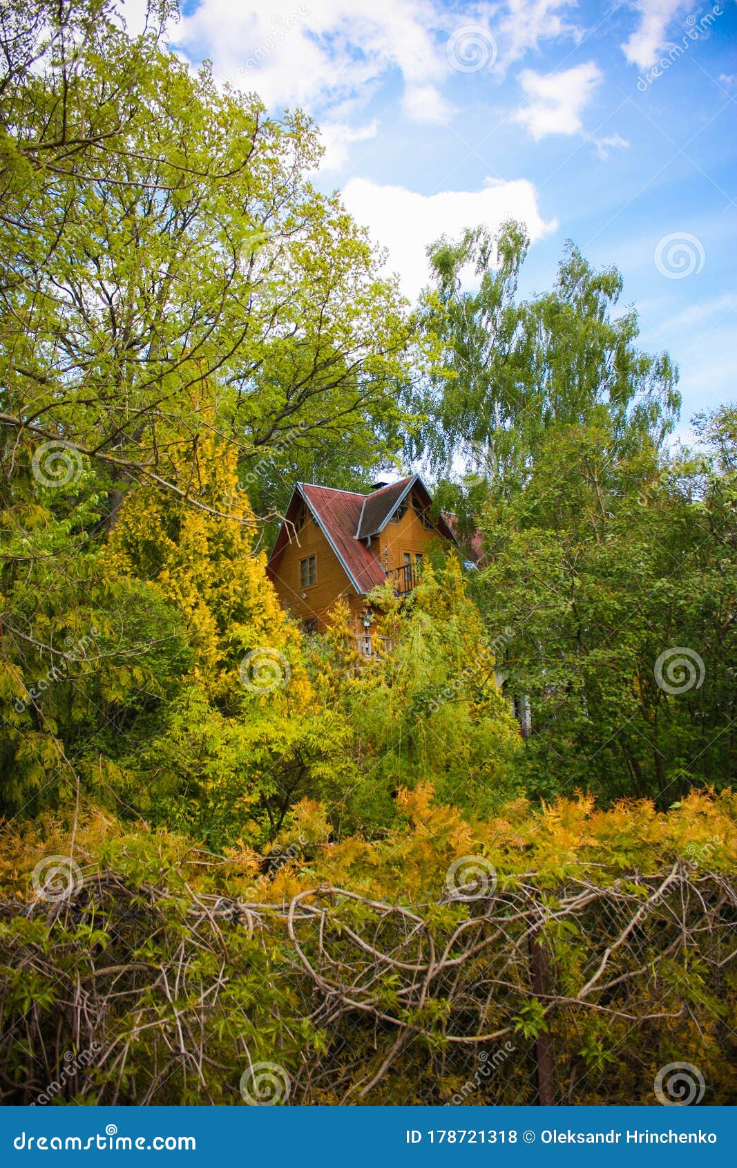 Country House in the Forest Stock Photo - Image of village, landscape ...