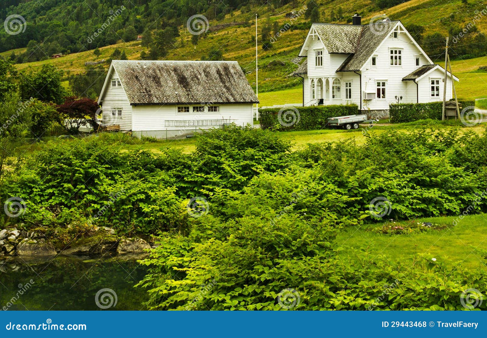 Country houses in Norway stock photo. Image of olden 29443468