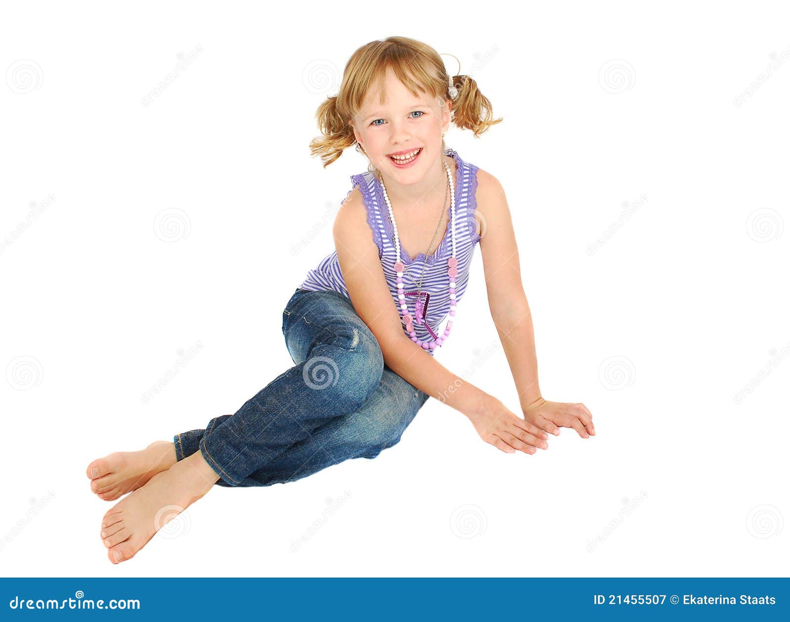 Country little girl. stock image. Image of female, little 21455507