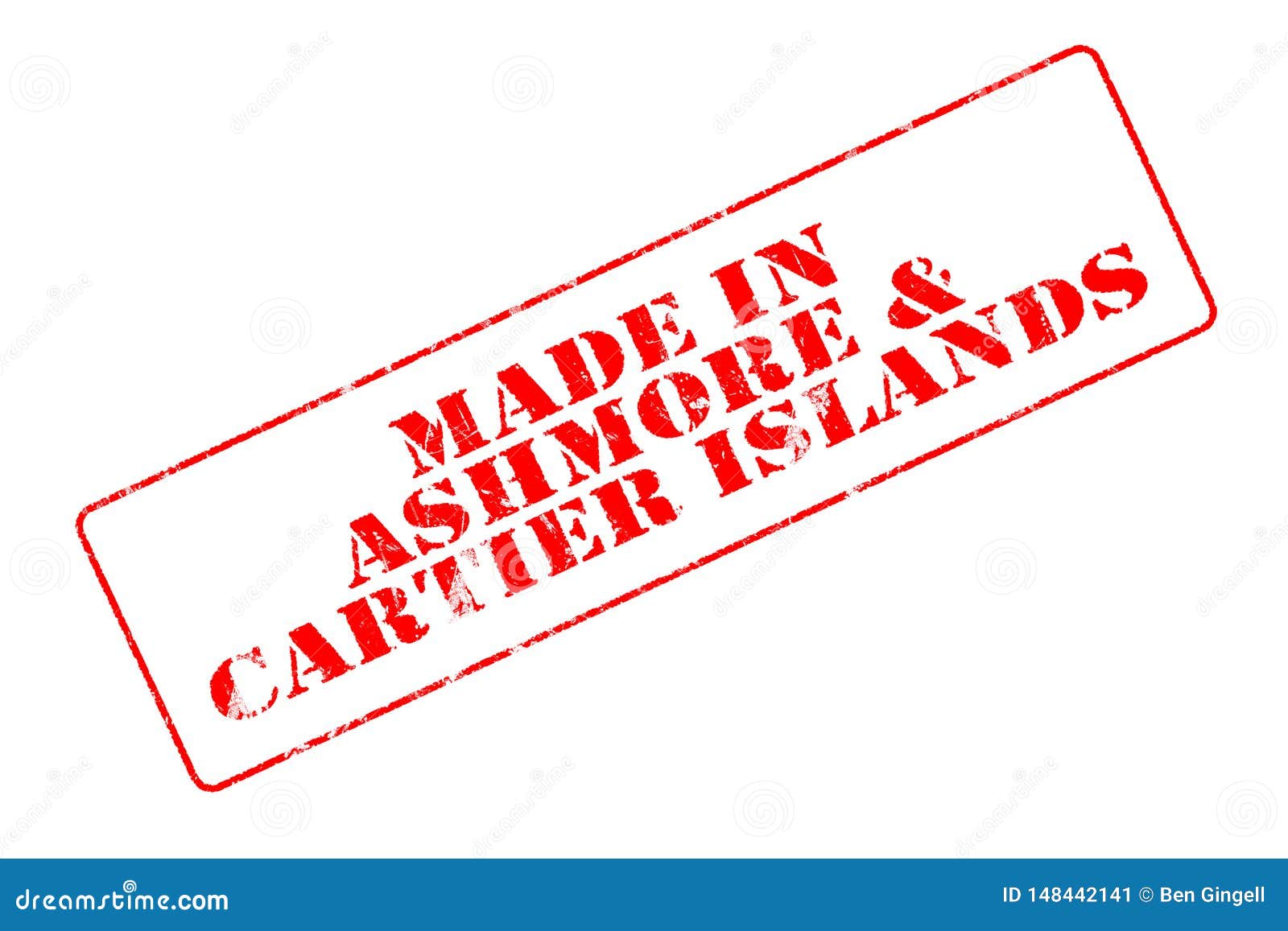 Country of Origin Stamp for Australian External Territory Stock