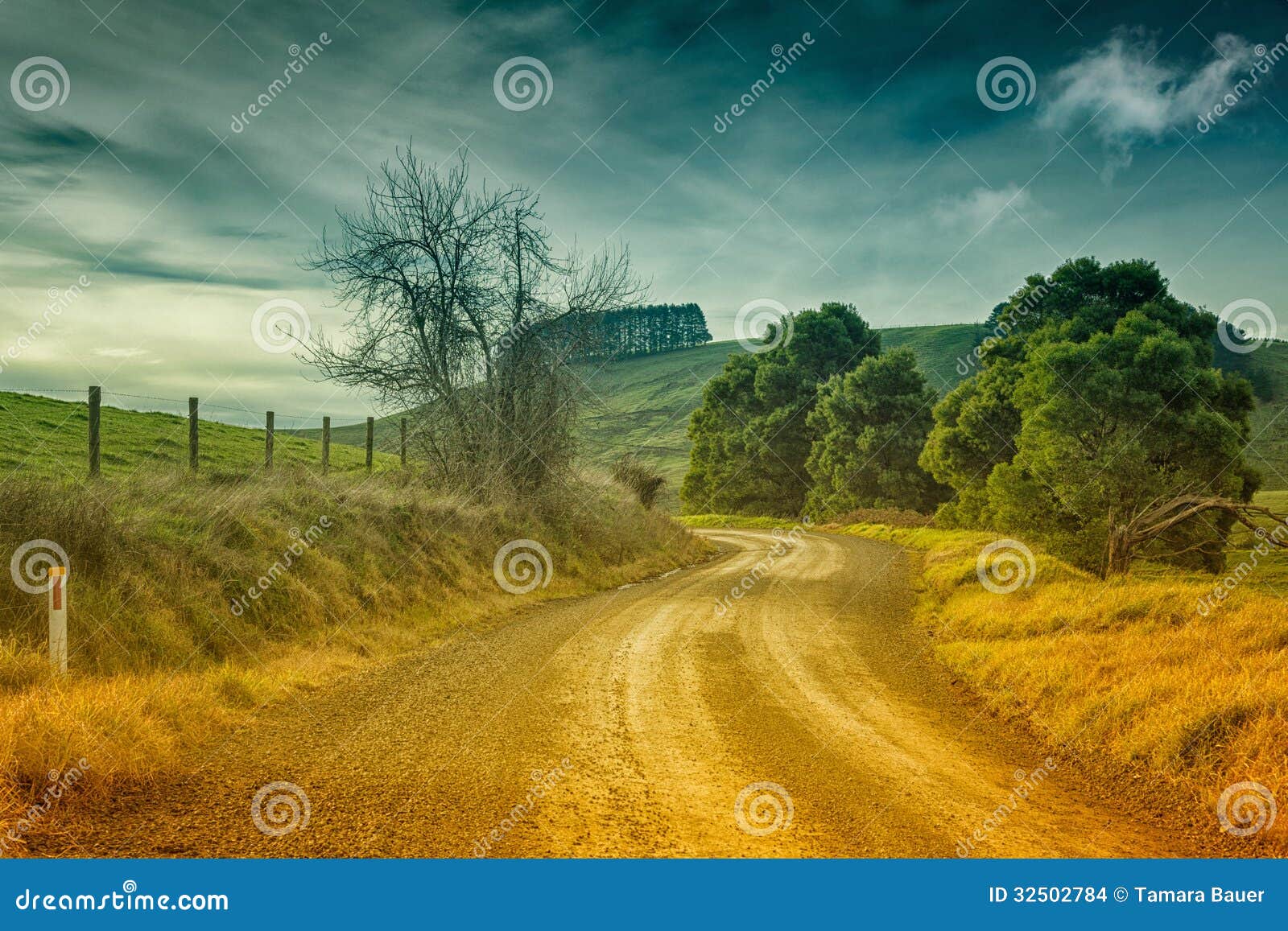 country road in australia