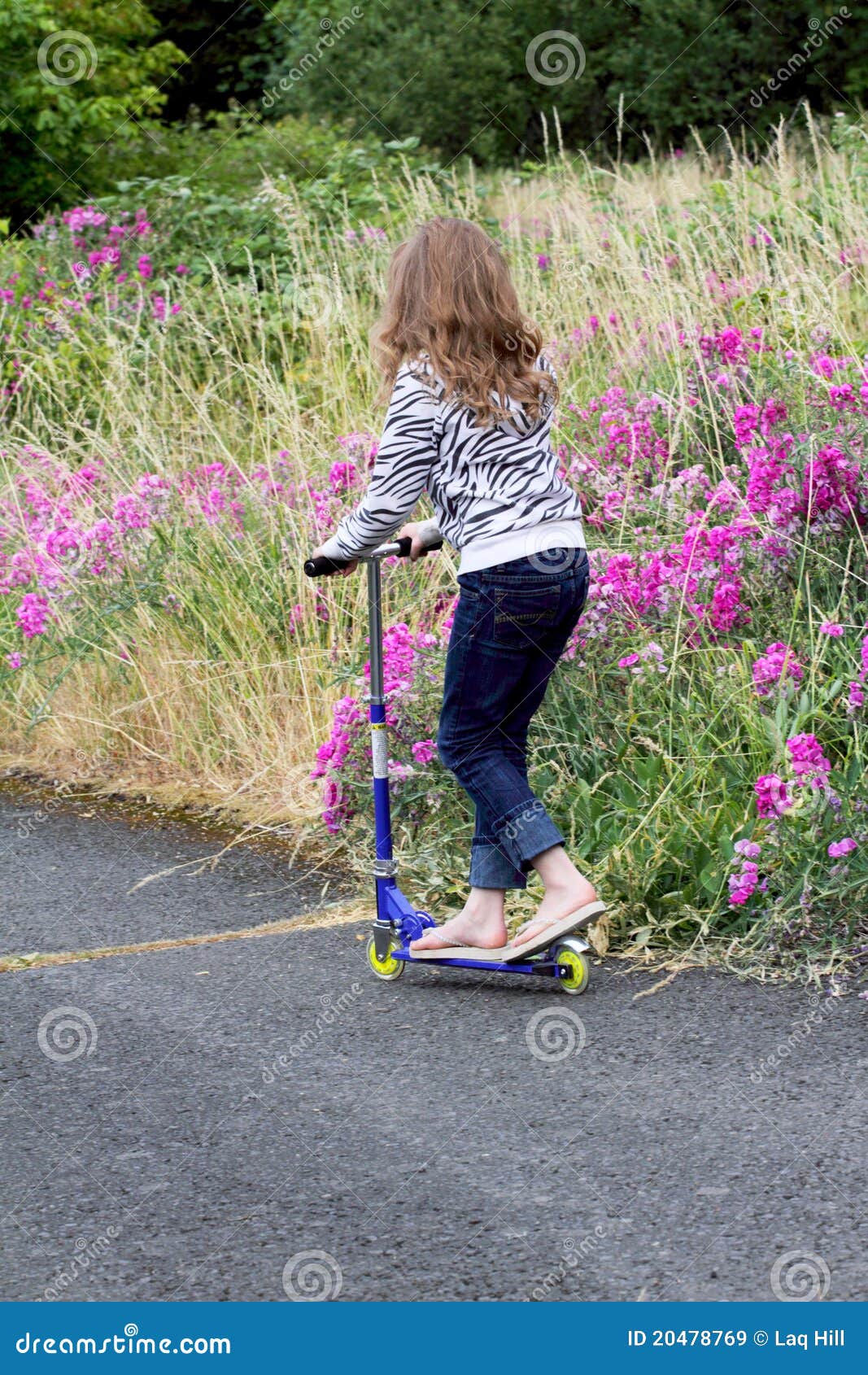 Country Road Skate Scooter stock image. Image of young 20478769