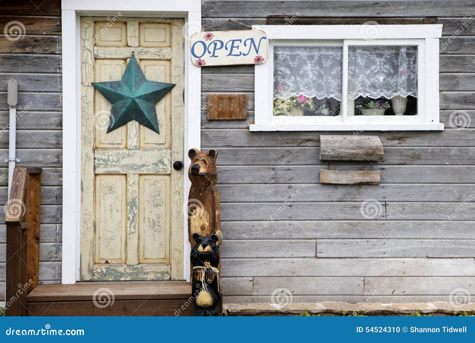 Country store door stock photo. Image of painted, charming 54524310