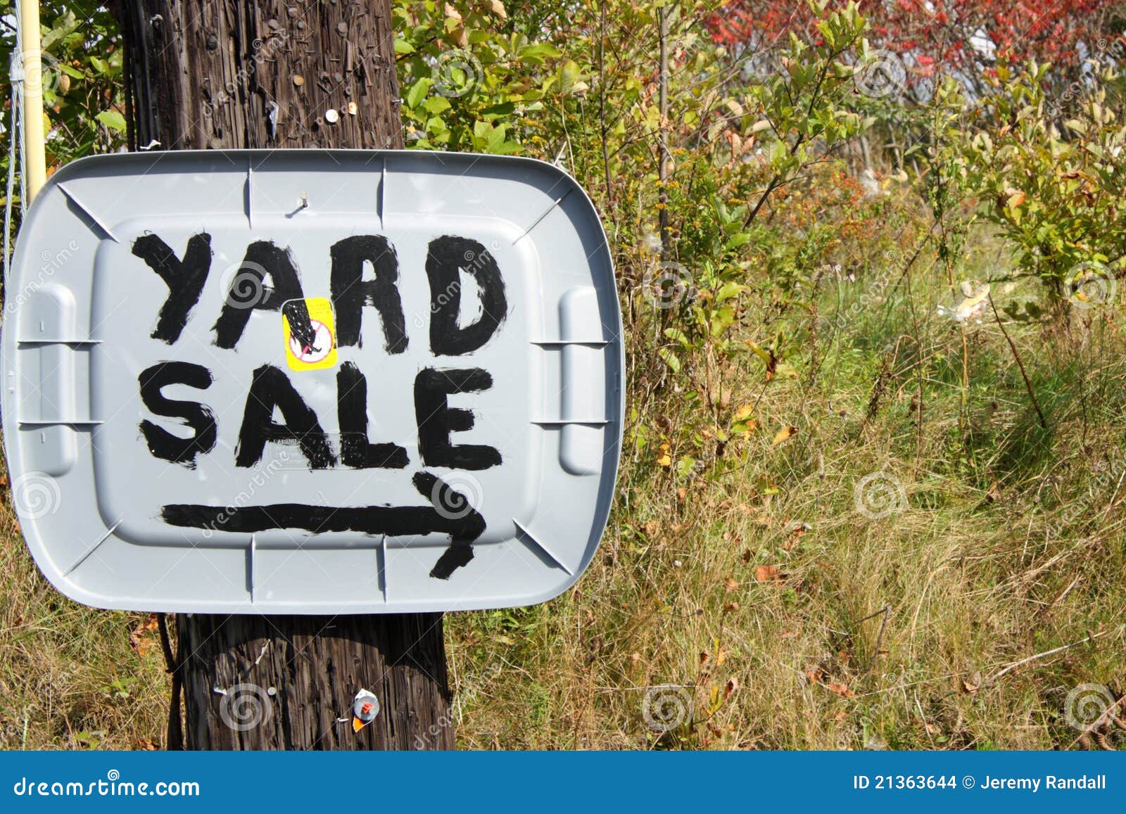 Country Yard Sale Sign stock photo. Image of outside 21363644