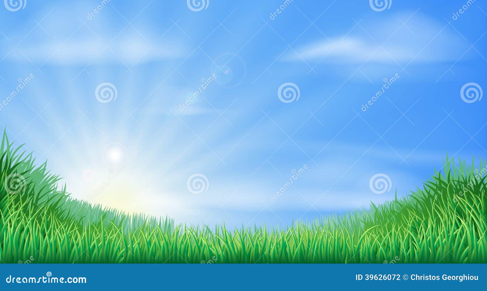 countryside field and sun rise background