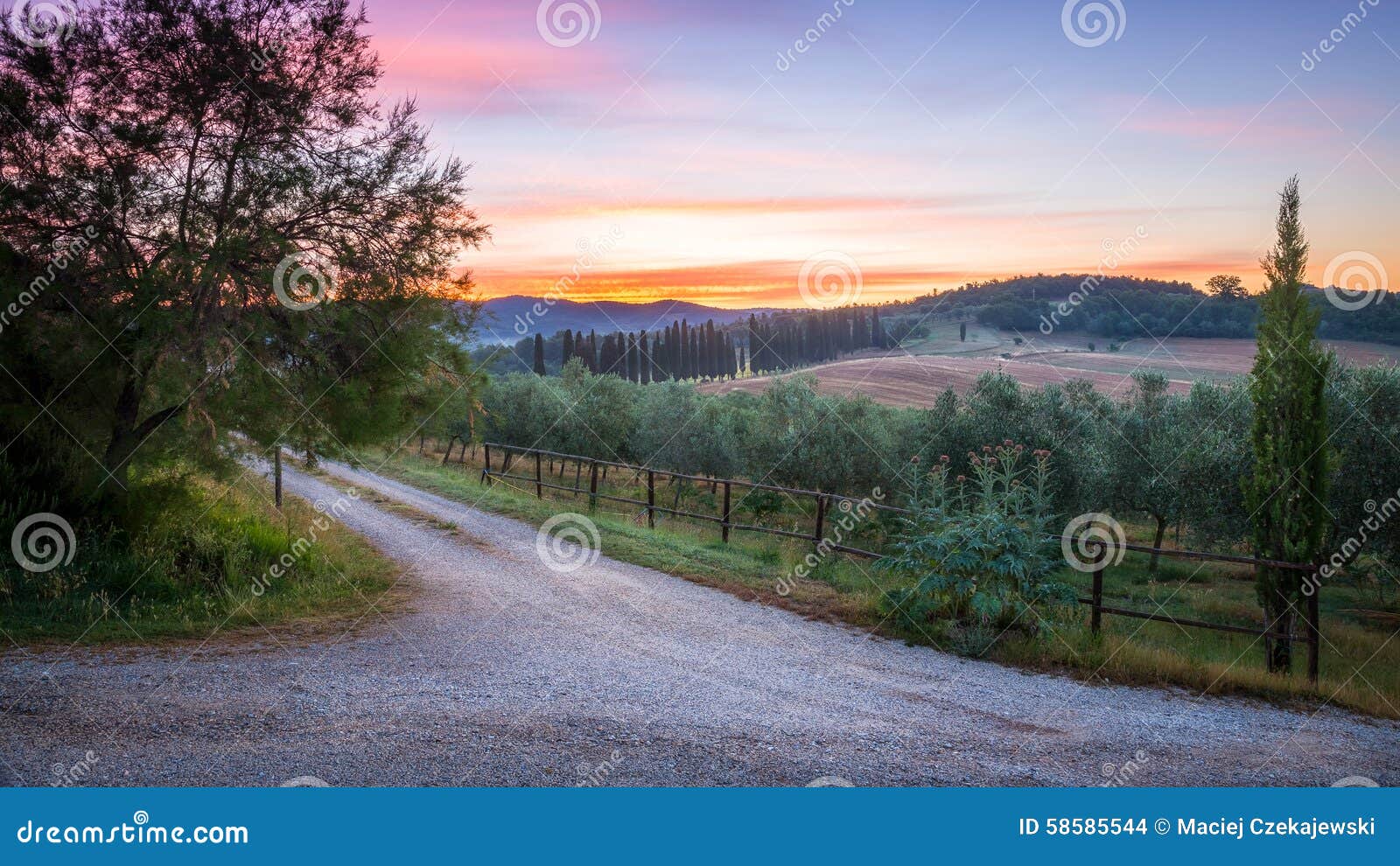 countryside landscape in tuscany