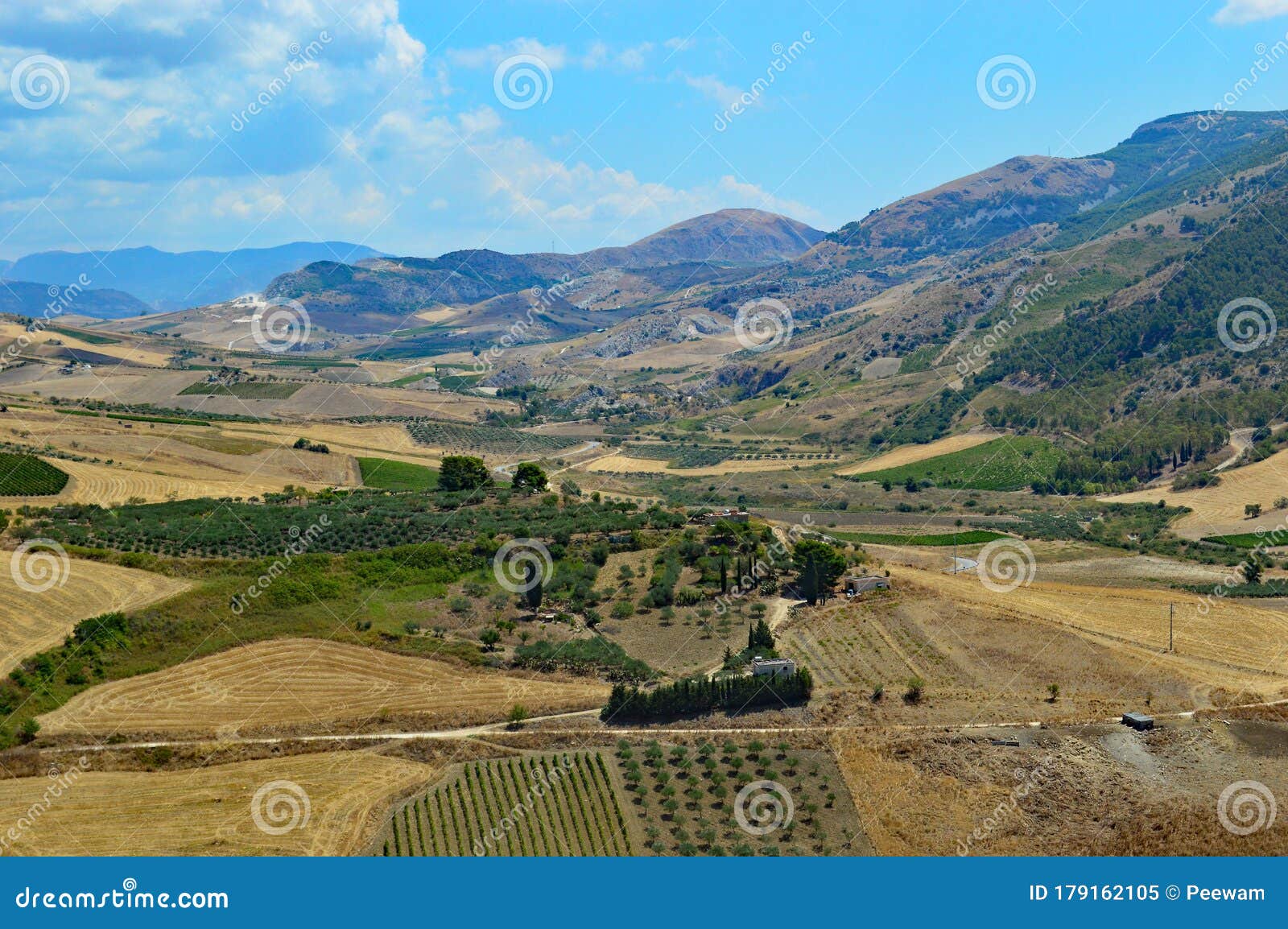 countryside near sambuca di sicilia sicily italy 