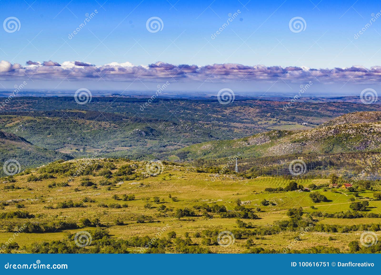 countryside scene aerial view, maldonado, uruguay