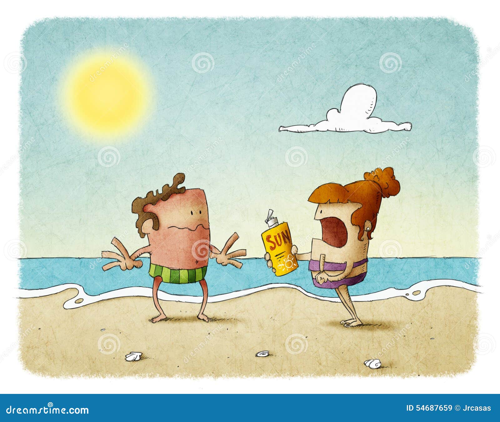 Coup De Soleil D Homme Illustration Stock Illustration Du Dessin Coup De Soleil D Homme Illustration Stock Illustration Du Dessin