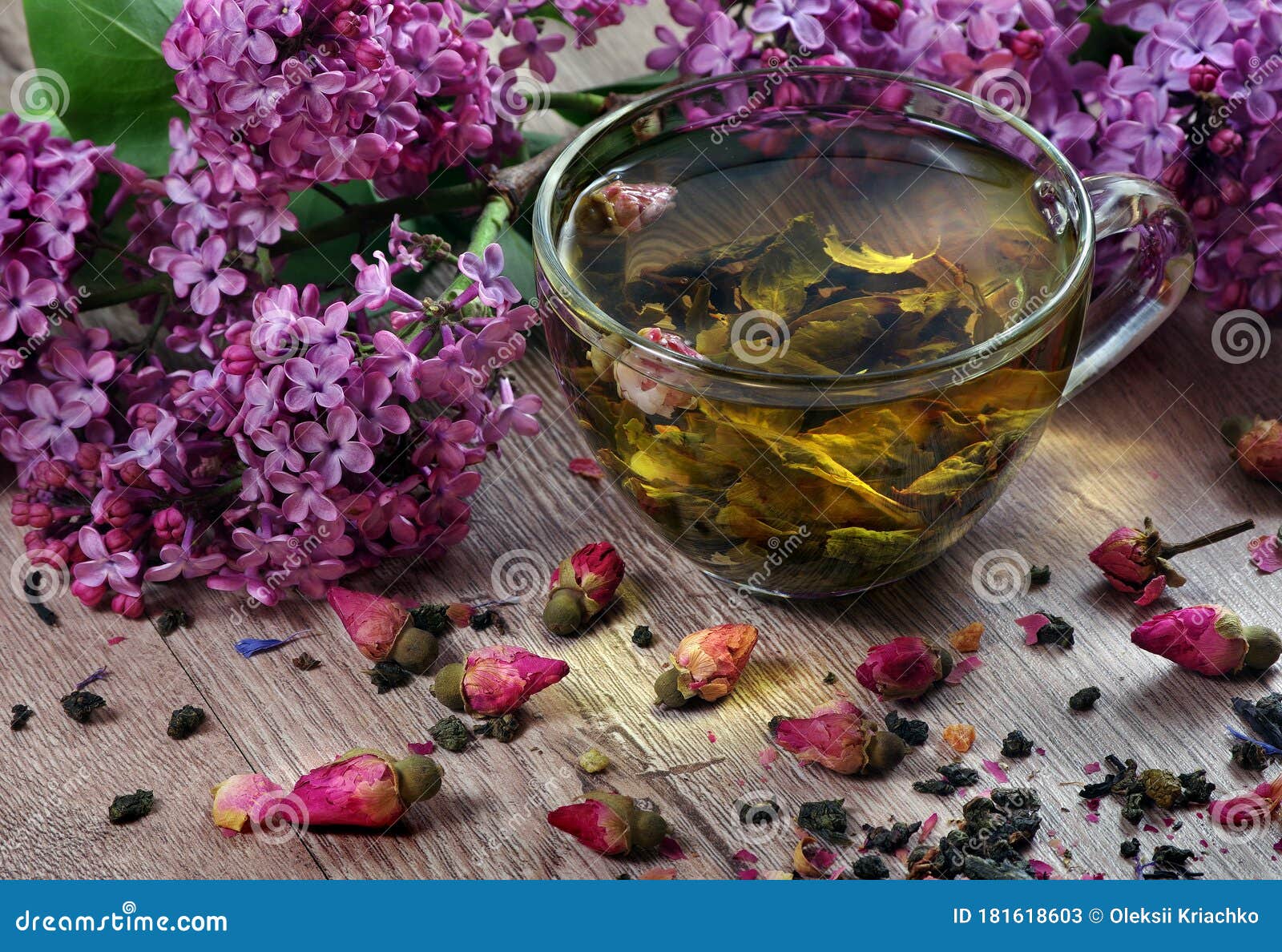 Fleur de thé séchée