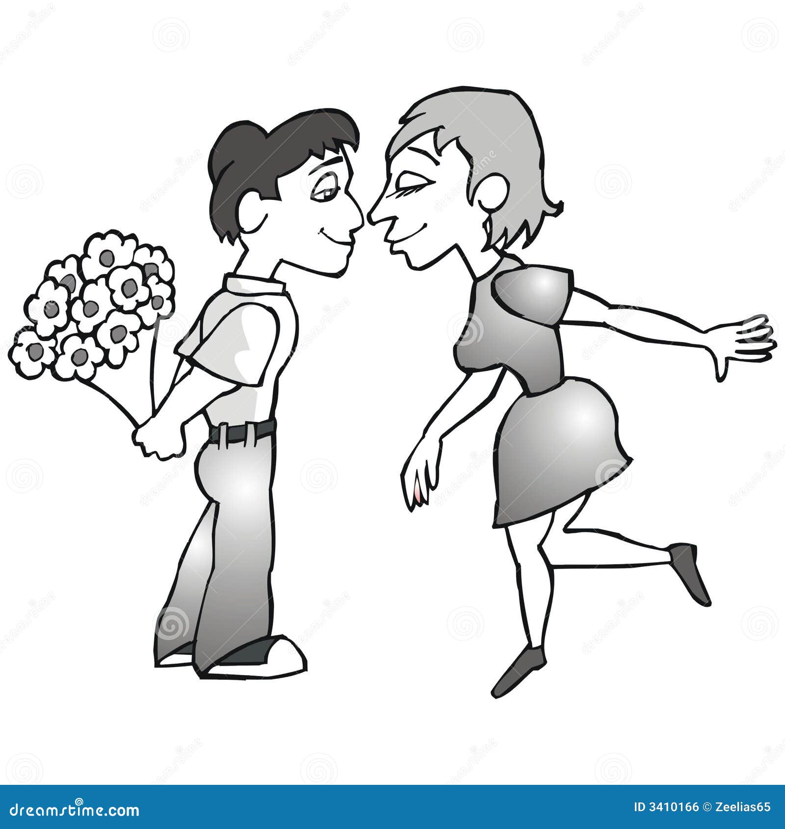 Couple stock vector. Illustration of passioned, couple - 3410166