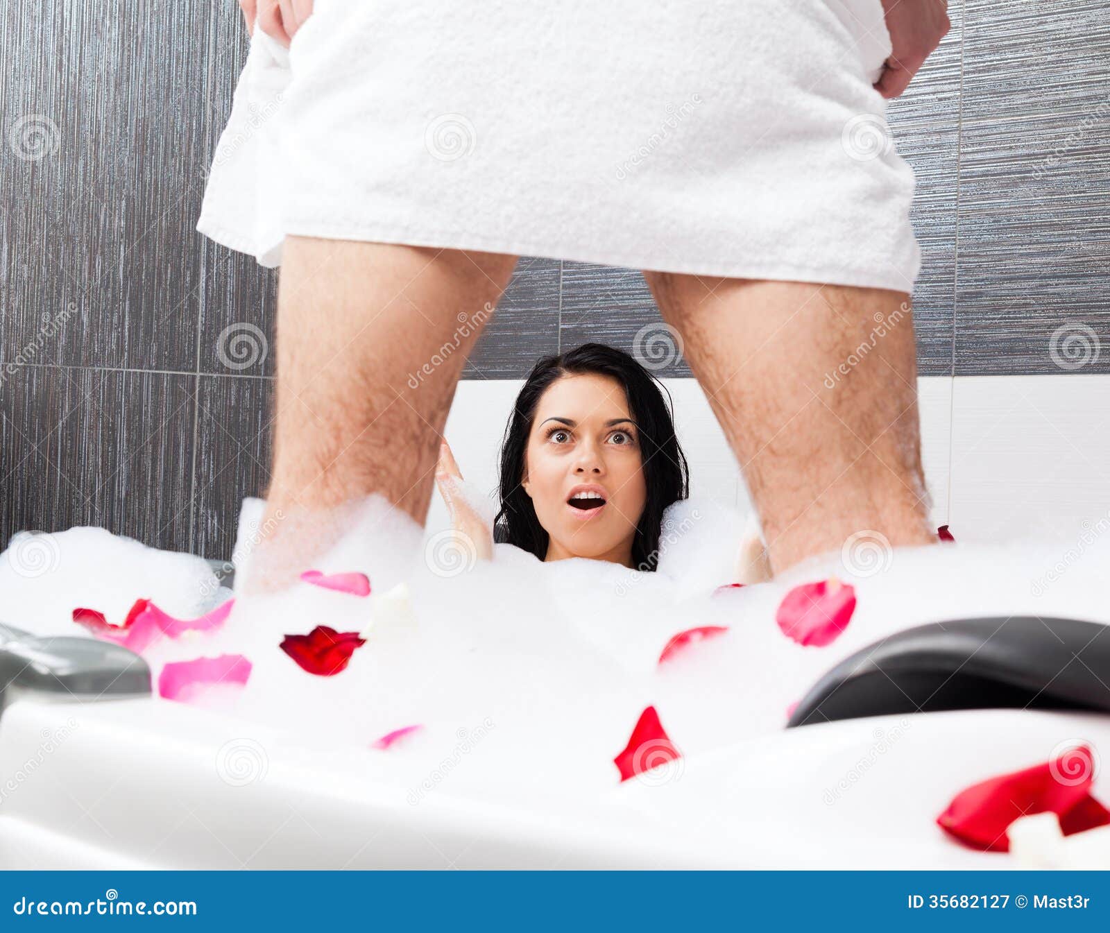 Couple In Bathroom Stock Image Image Of Genital Amaz