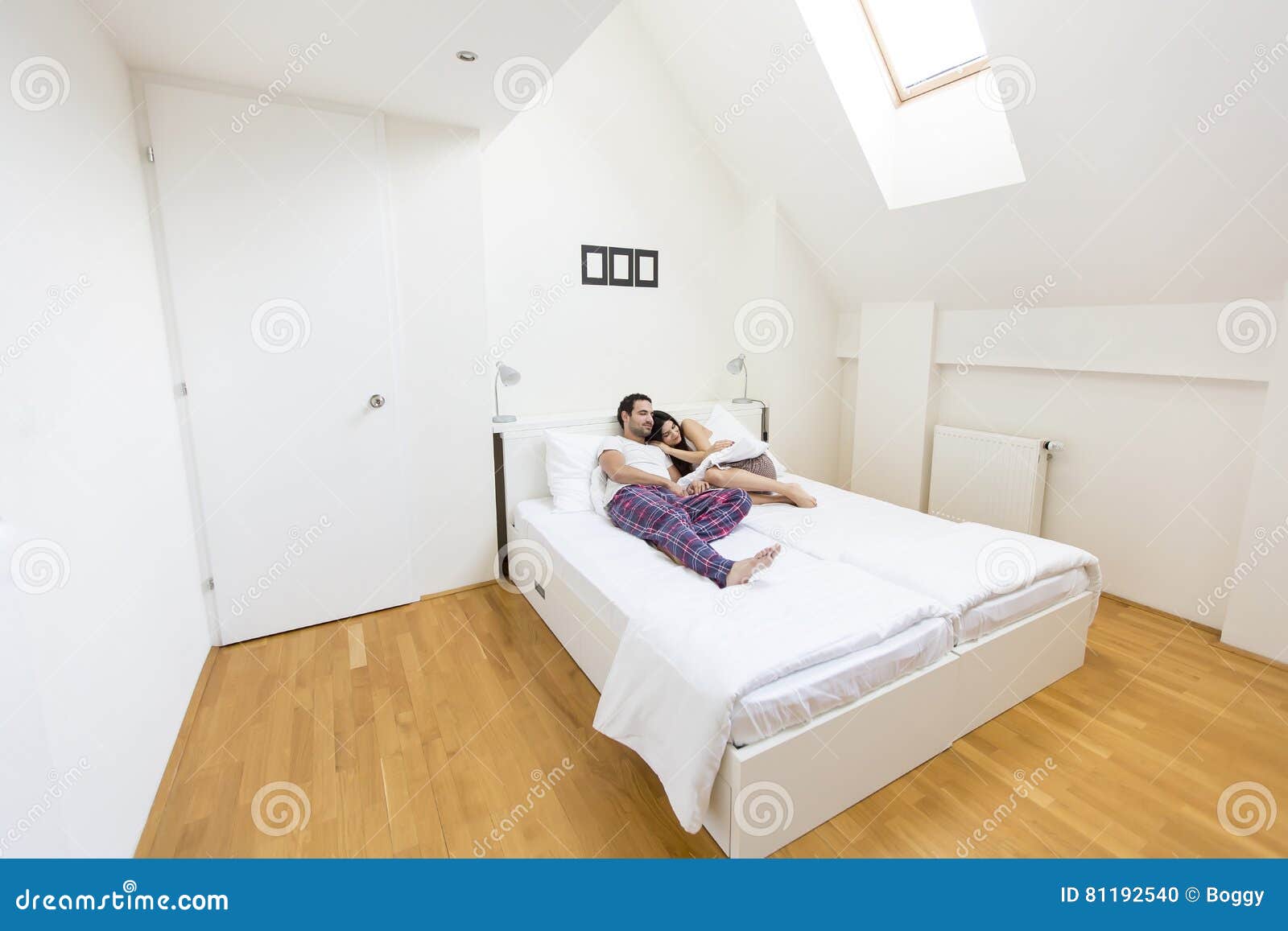 Couple in bed stock photo. Image of girlfriend, boyfriend 81192540