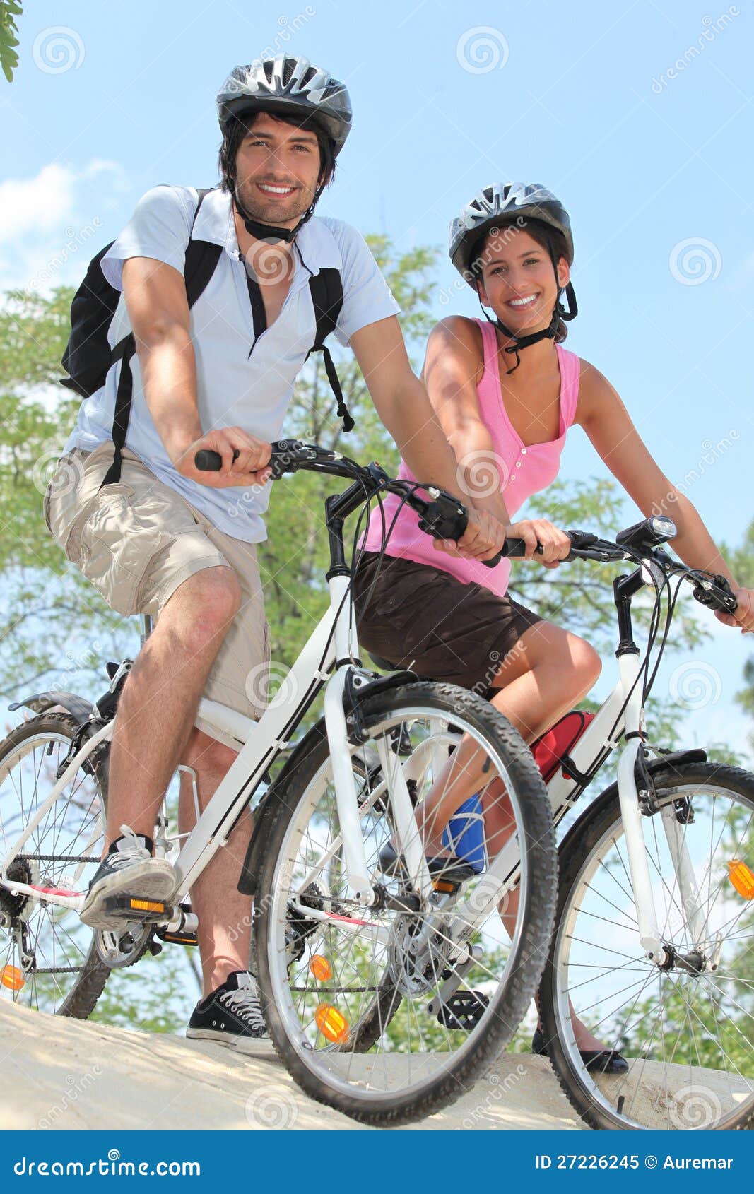 Couple Biking Stock Image Image Of Road Activity Path 27226245