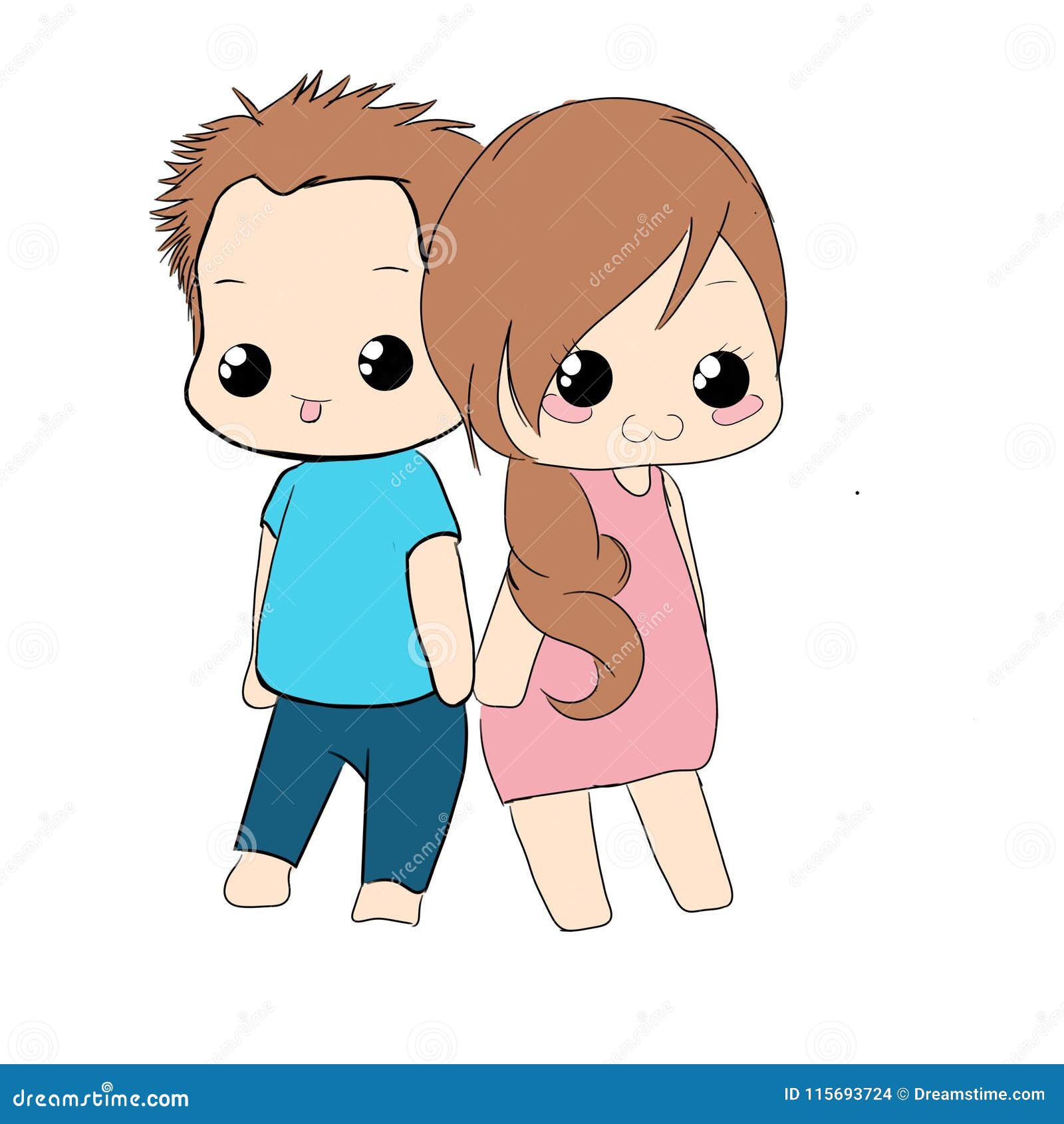 Chibi Couple Stock Illustrations – 254 Chibi Couple Stock Illustrations ...