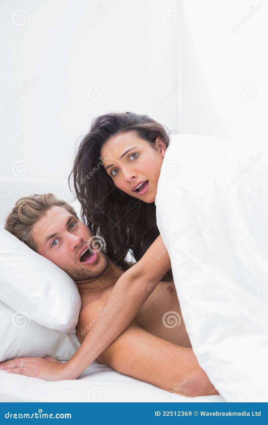 Couple Caught In The Act In Bed