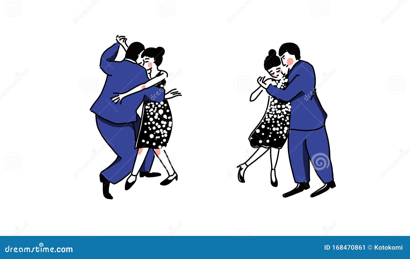 Couple Drawing Poses - Romantic dancing pose