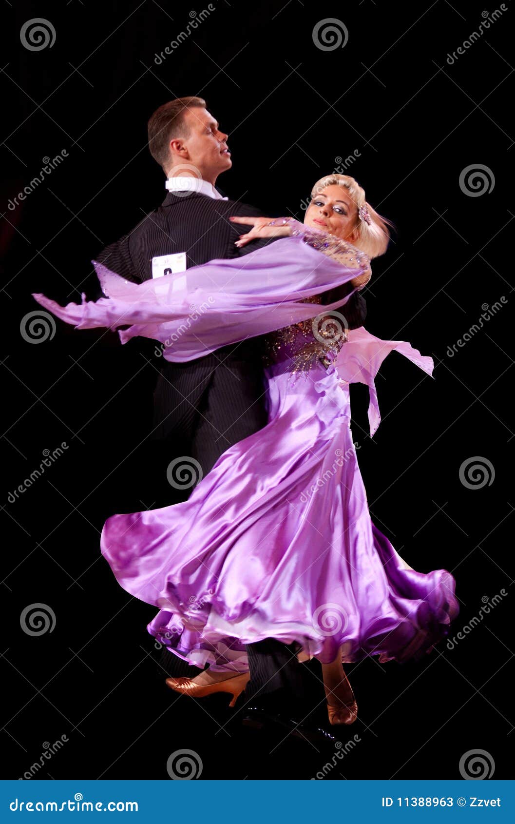 Ballroom Dance Couple in a Dance Pose Isolated on White Stock Image - Image  of expression, perfomance: 112699899