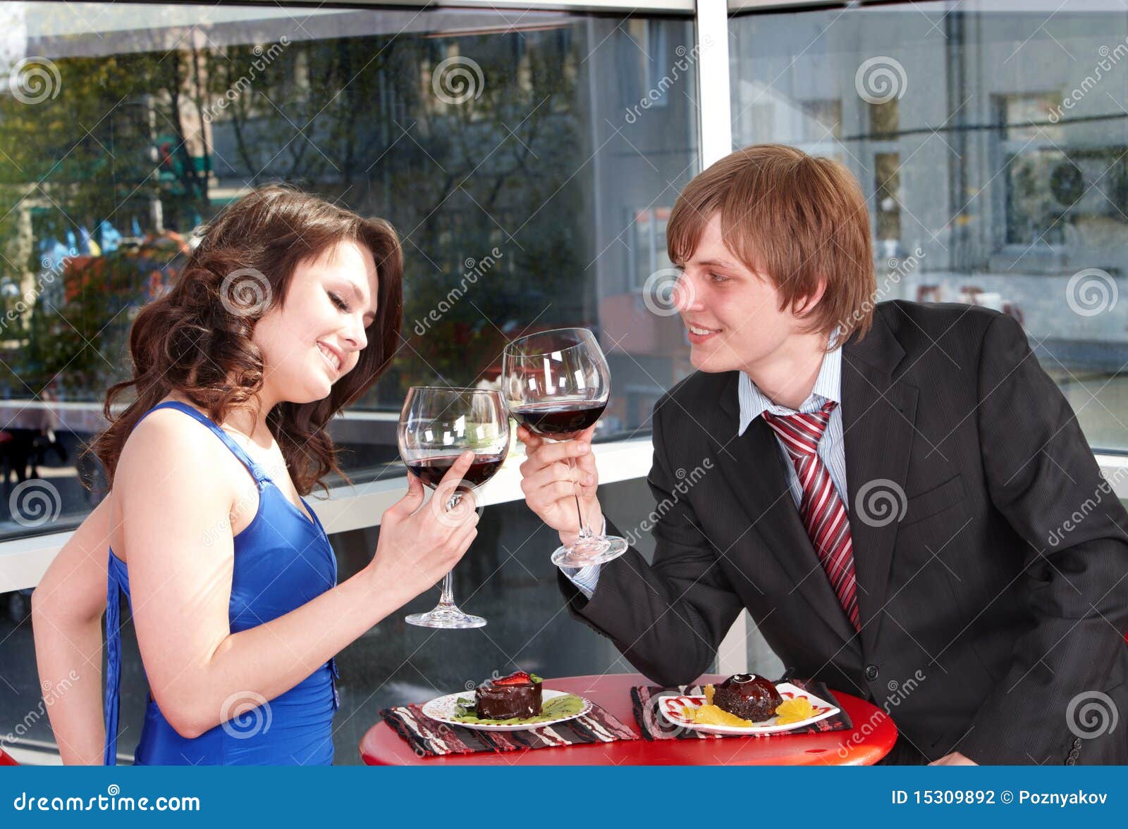 Couple On Date In Restaurant. Stock Photo Image 15309892