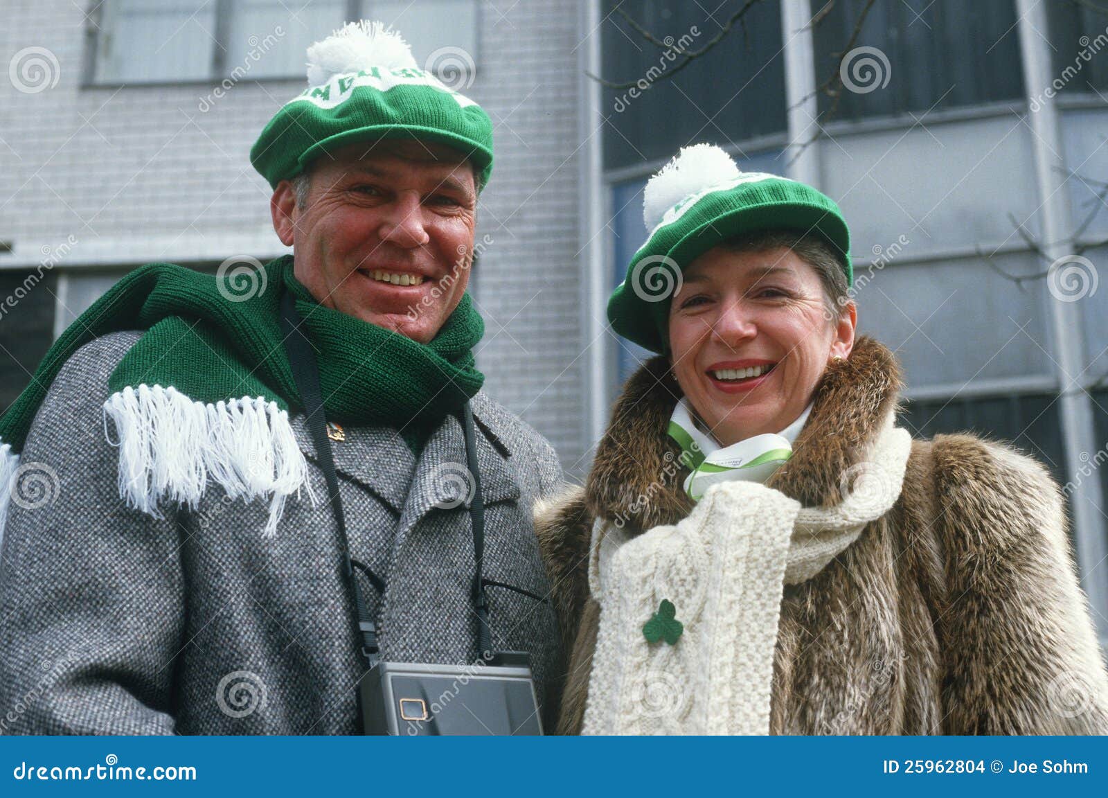 A couple dressed warmly editorial stock image. Image of tradition