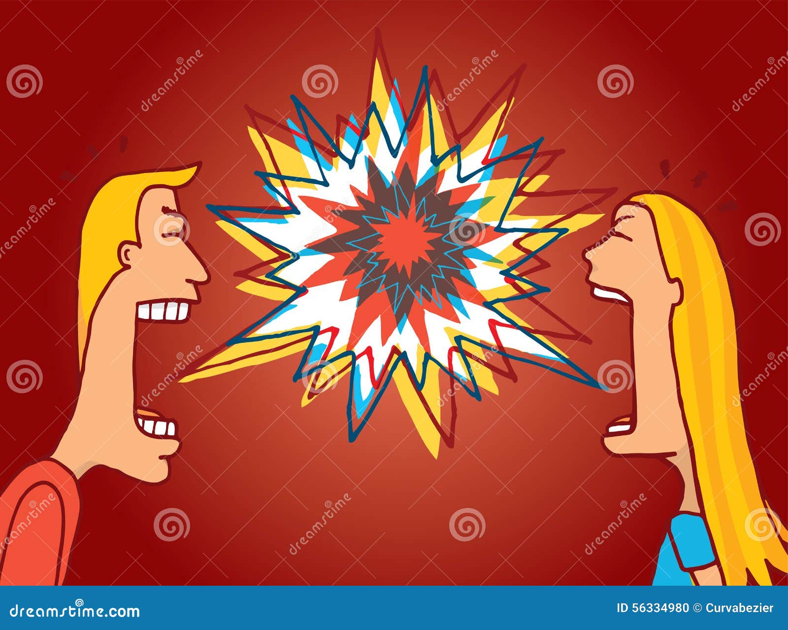 Heated Discussion Clipart