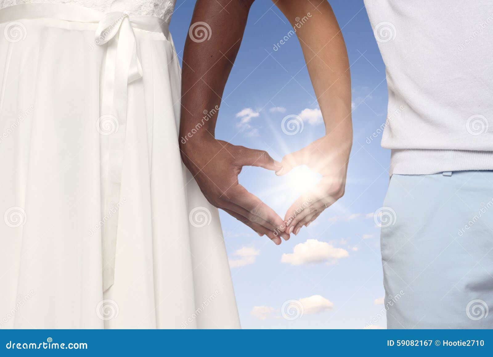 Couple Forming Heart Shaped Hands Together Stock Image Image Of Hands Couple 59082167