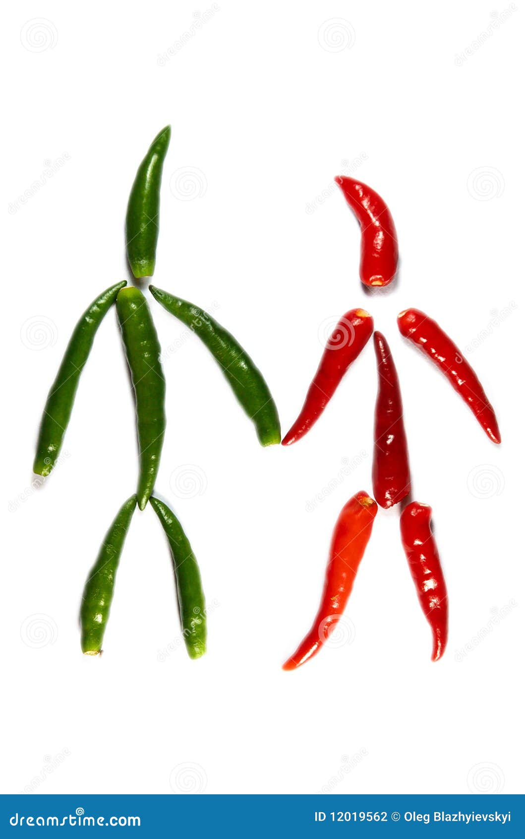 Couple of Funny Chili People Stock Photo Image of peppers, dish 12019562