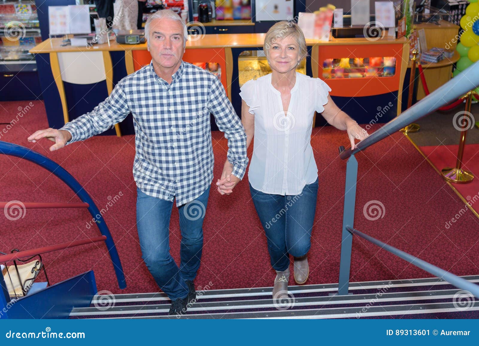 Couple going to cinema stock image. Image of romance - 89313601
