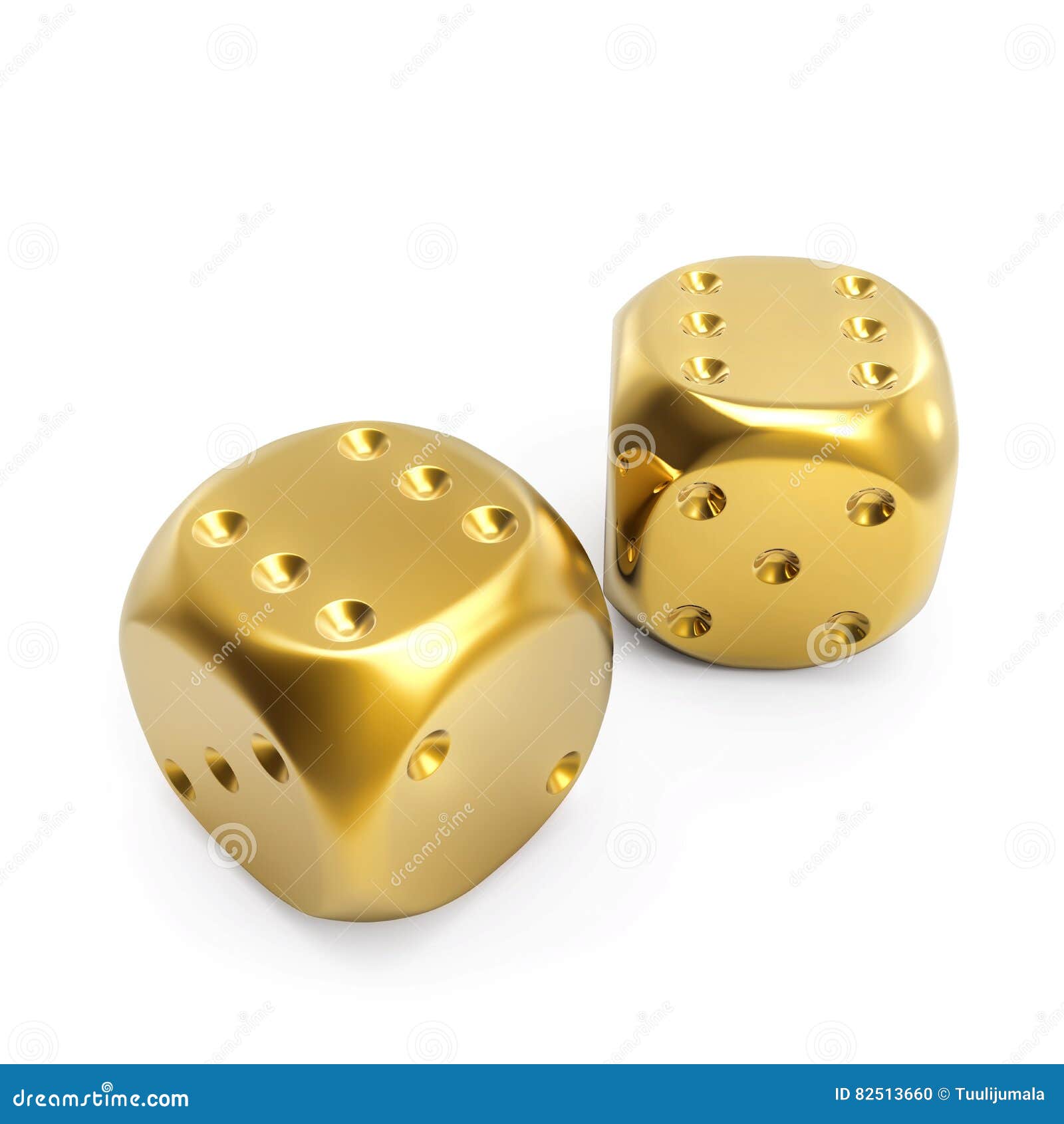 Couple of golden dice stock illustration. Illustration of game 82513660