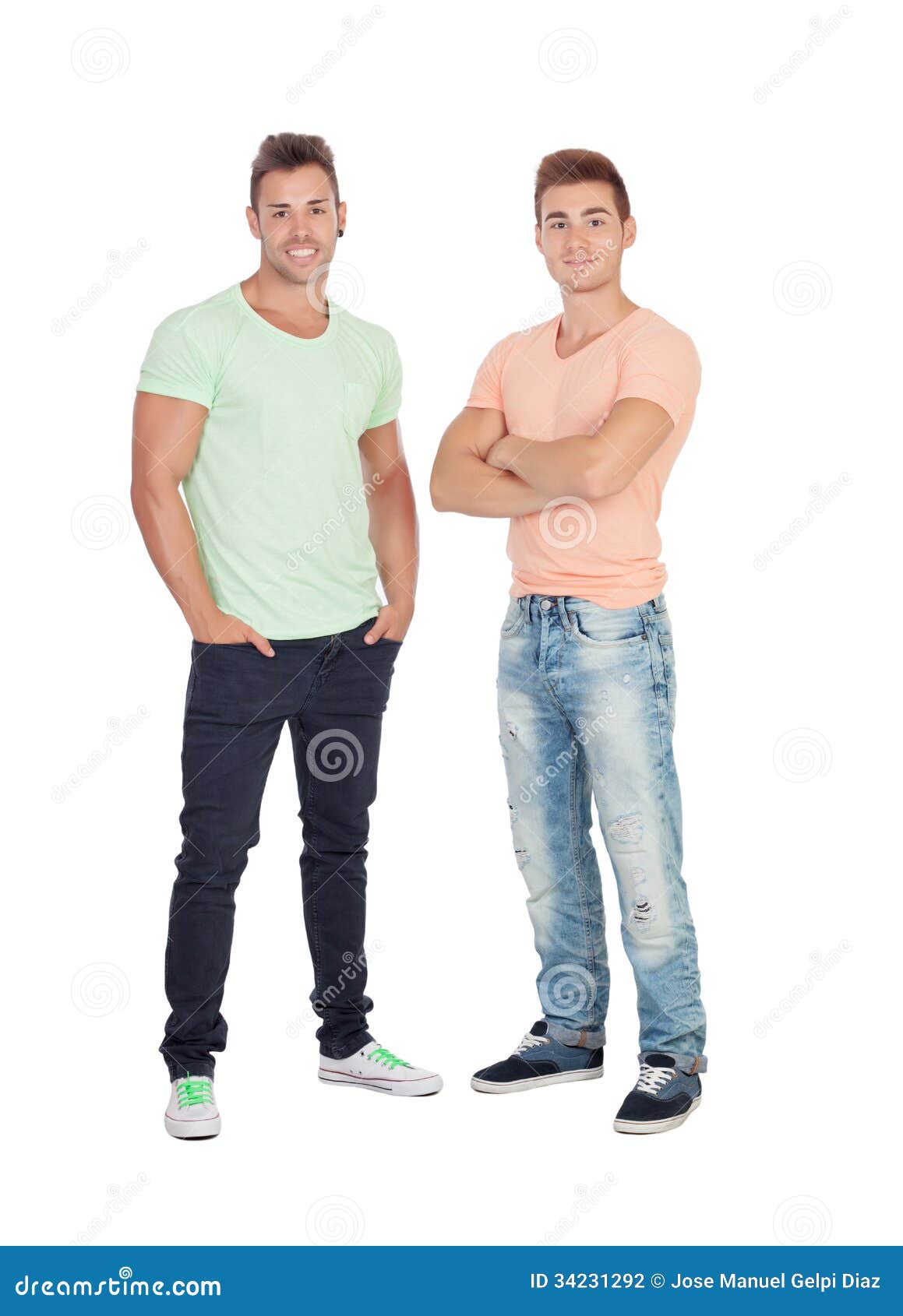 Couple of handsome man stock photo. Image of modern, adult - 34231292