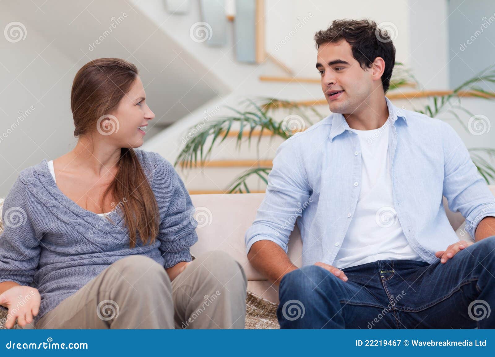 Couple having a discussion stock image. Image of 2024 22219467