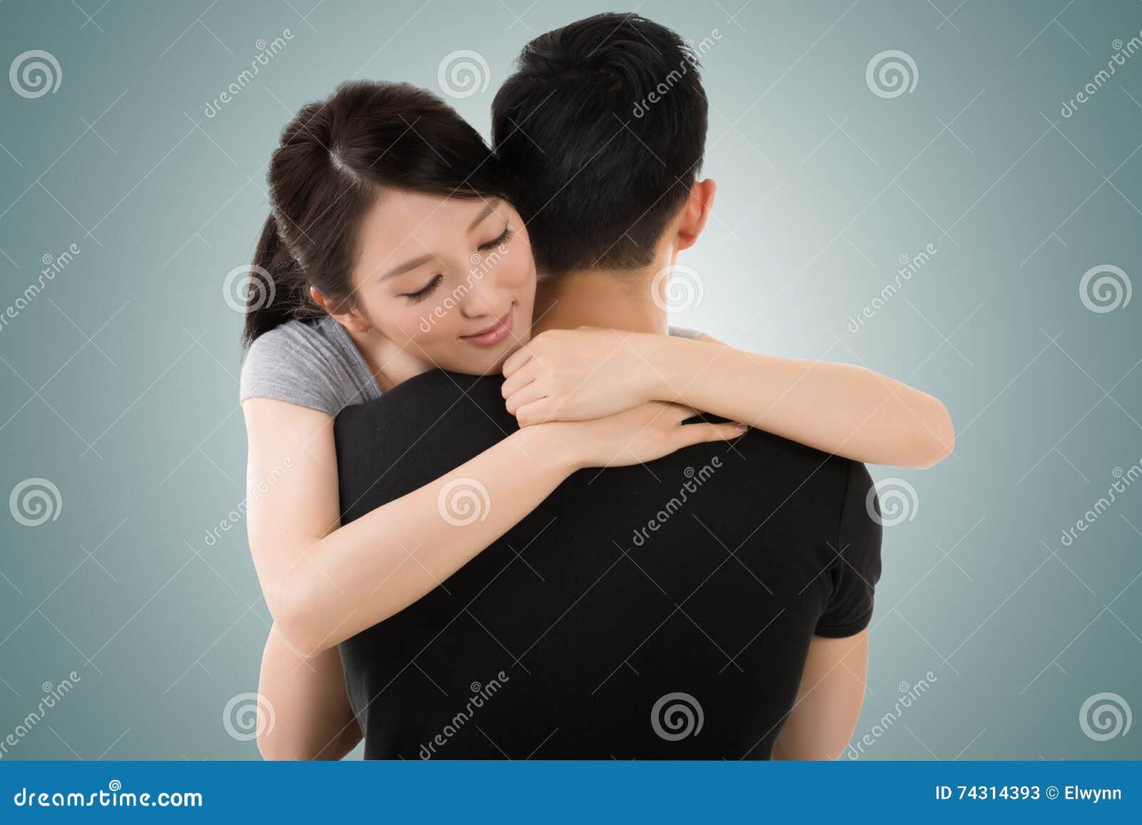 couple hug and comfort
