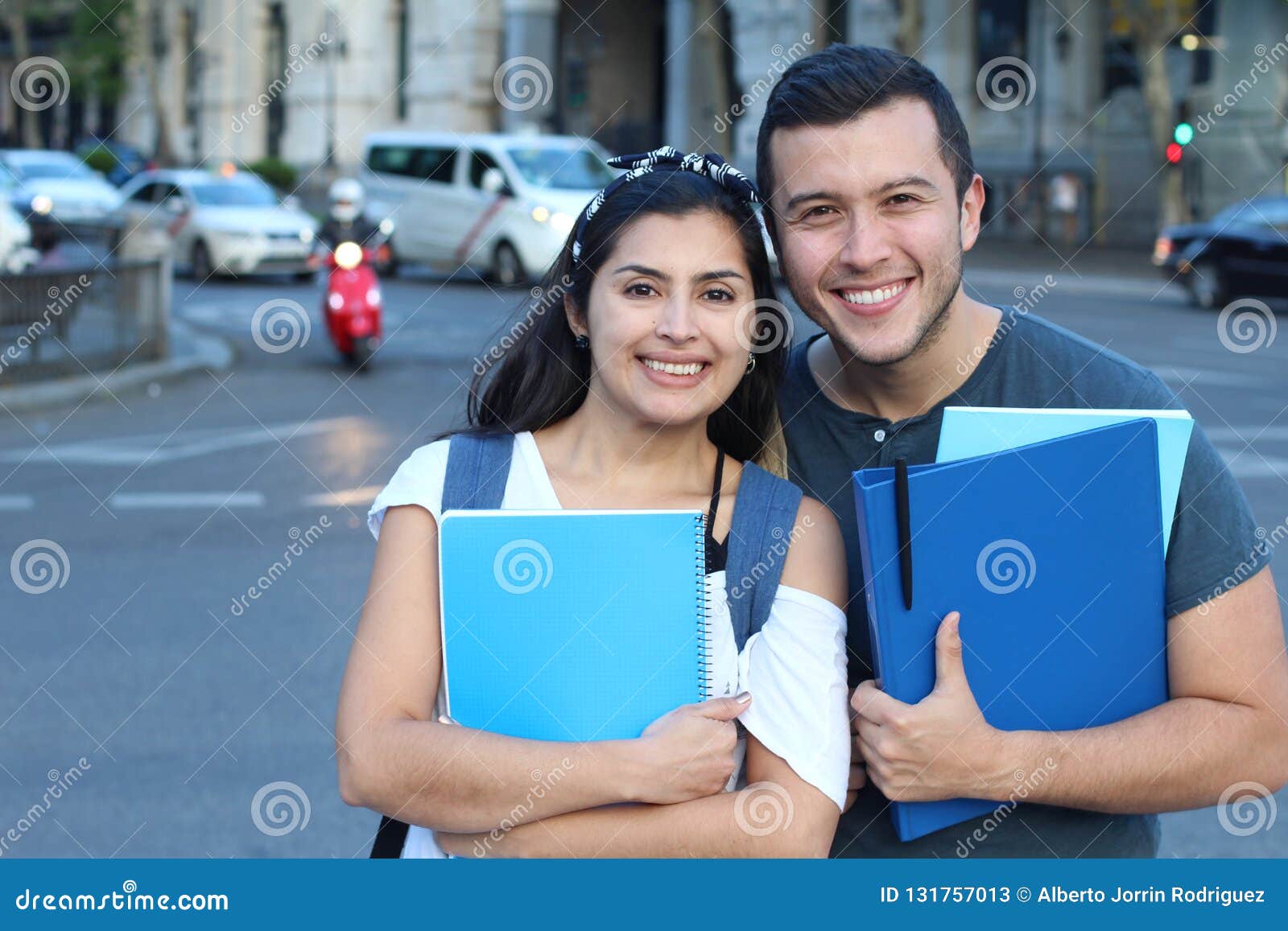 Couple of Immigrants Getting a Proper Education Stock Image Image of