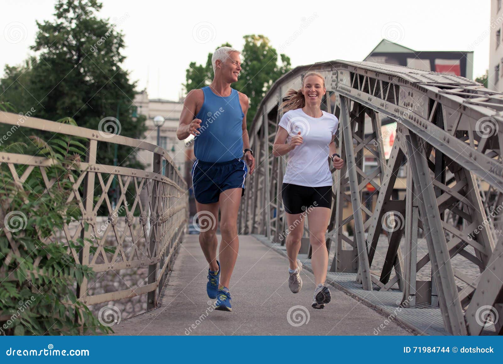 Couple jogging stock photo. Image of happy, exercise - 71984744