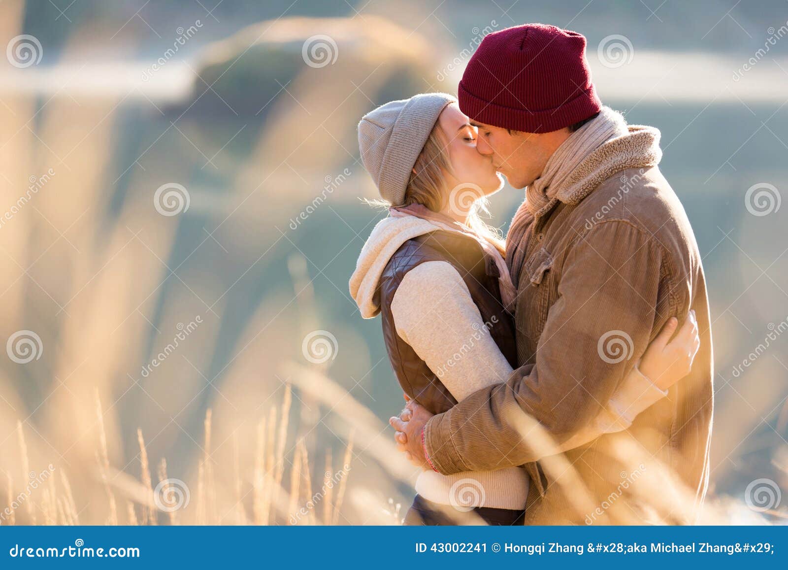 Couple kissing winter stock image. Image of adult, modern - 43002241
