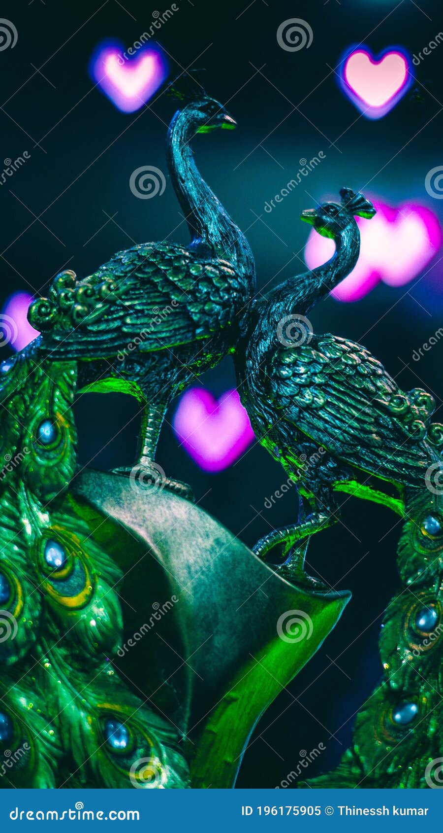 Couple Life of Peacock Statue Stock Image Image of pattern, reptile