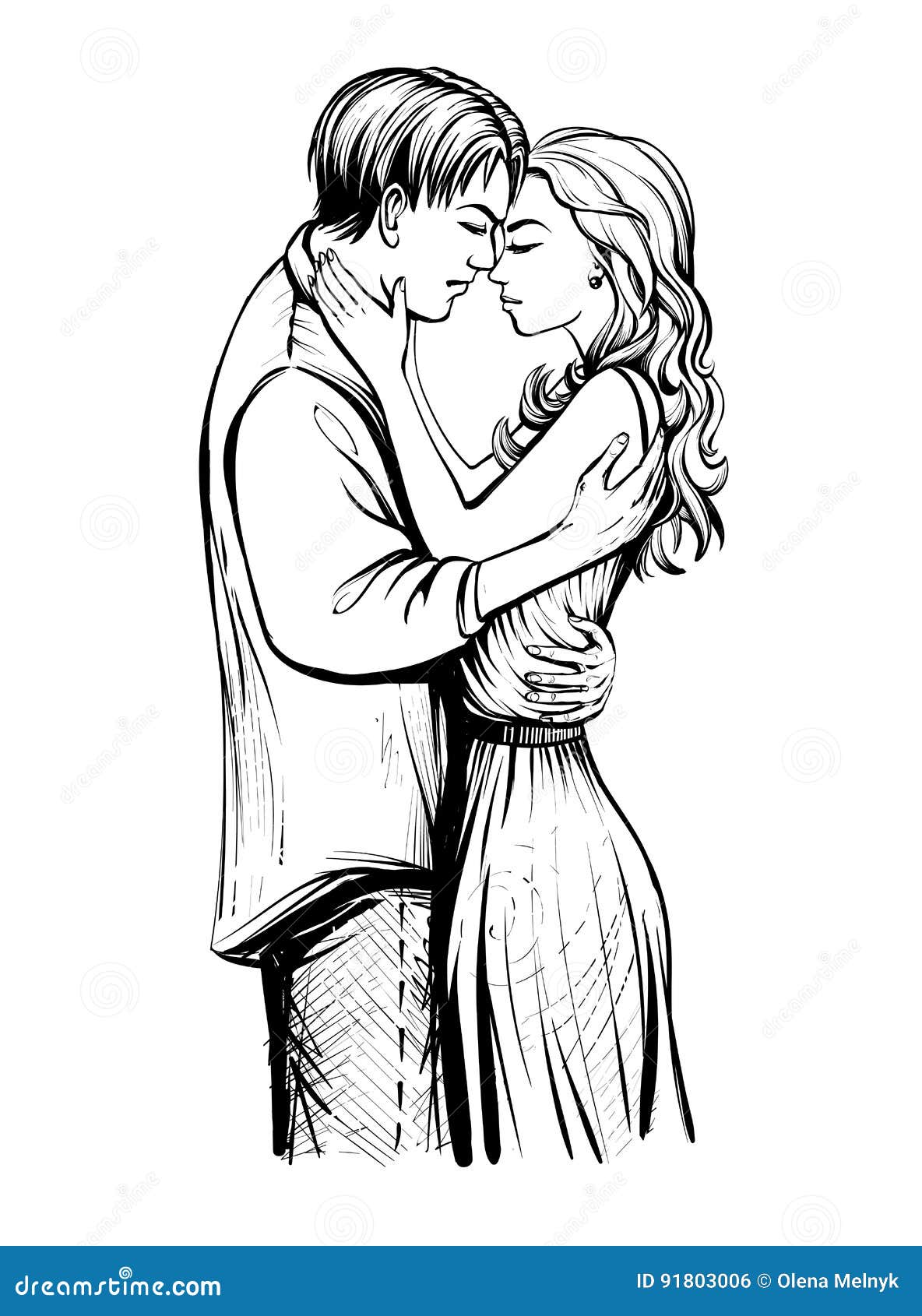 Pencil Sketch Of Love Couple  DesiPainterscom