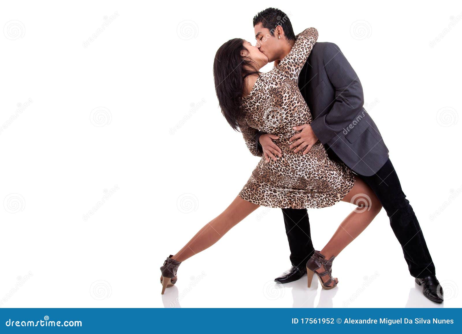 Couple in Love Dancing and Kissing Stock Photo Image of romance, club