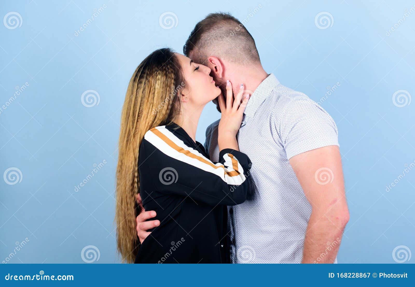 Couple in Love. Sharing Secrets. Couple Goals Concept. Man and ...