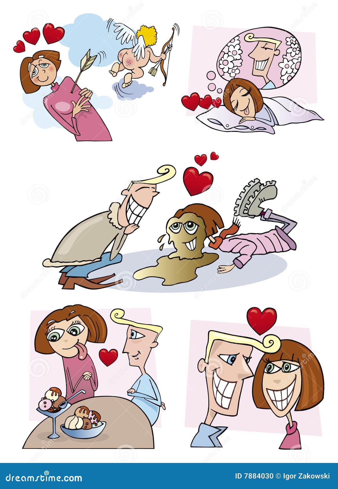 Couple love story stock vector. Illustration of cartoon - 7884030