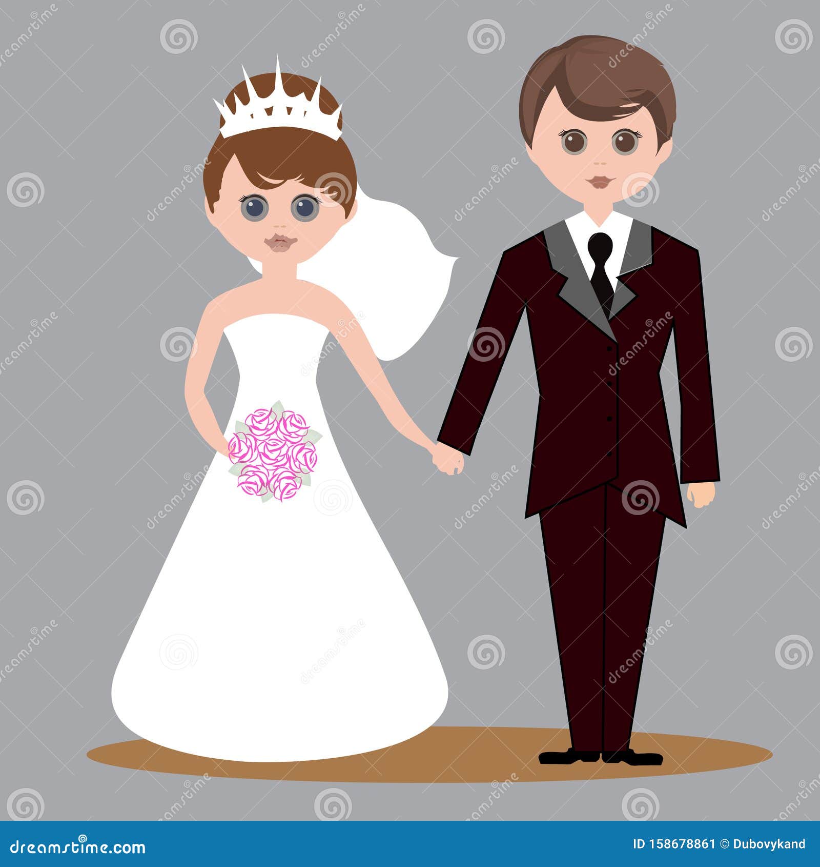 https://thumbs.dreamstime.com/z/couple-love-their-wedding-day-cartoon-vector-icon-just-married-holding-hands-pretty-girl-dress-handsome-boy-suit-character-158678861.jpg