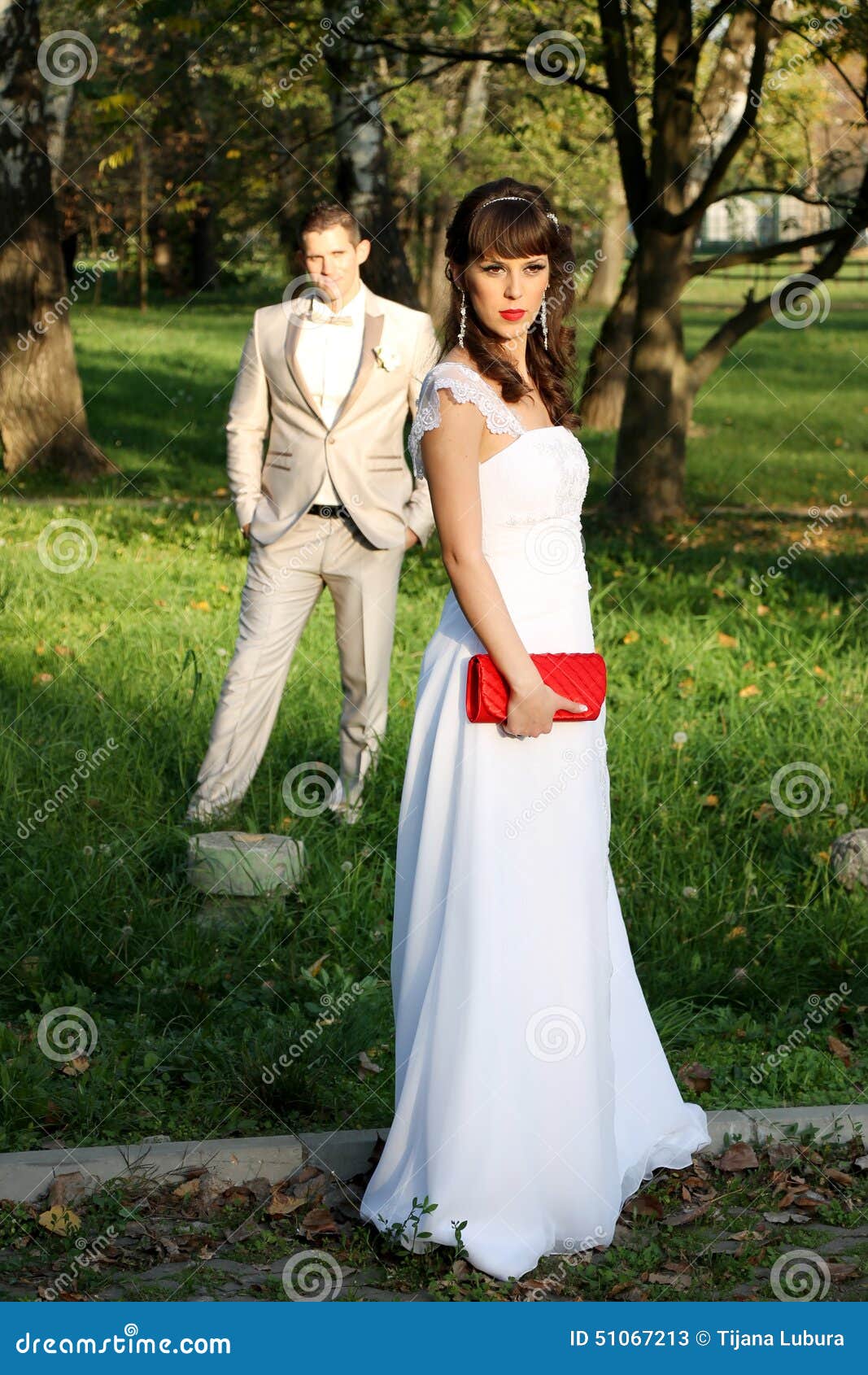 Couple Married In Nature Stock Image | CartoonDealer.com #51067213