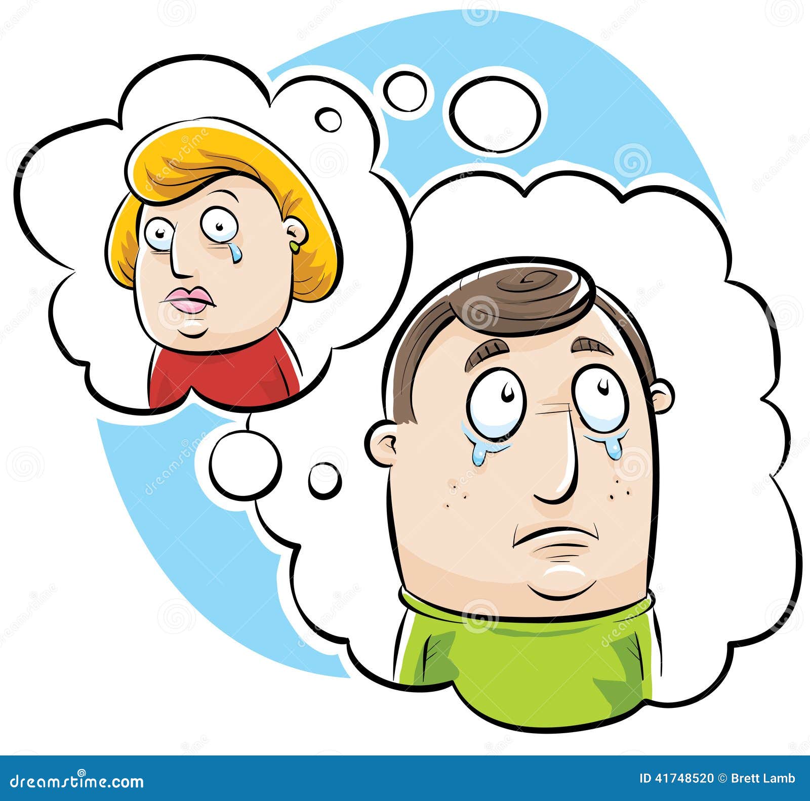 Couple Missing Each Other stock illustration. Illustration of crying -  41748520